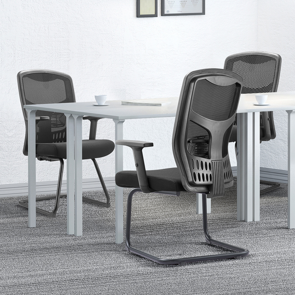 Medium Back Black Mesh Back Visitor Chair