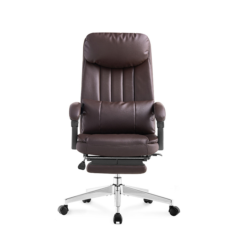 China Luxury Executive High Back Pu Leather Office Chairs Manager Swivel Home Chair Bed For Office Modern