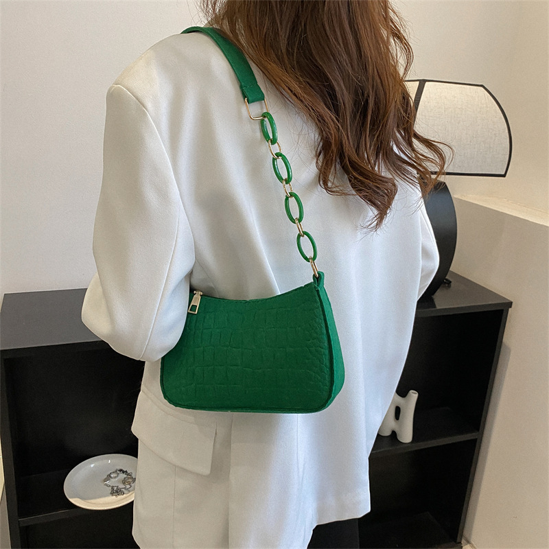 Manufacture Hot Sale Fashion alligator print Crossbody for Women Custom Advanced Texture Armpit Handbags Purses Crescent