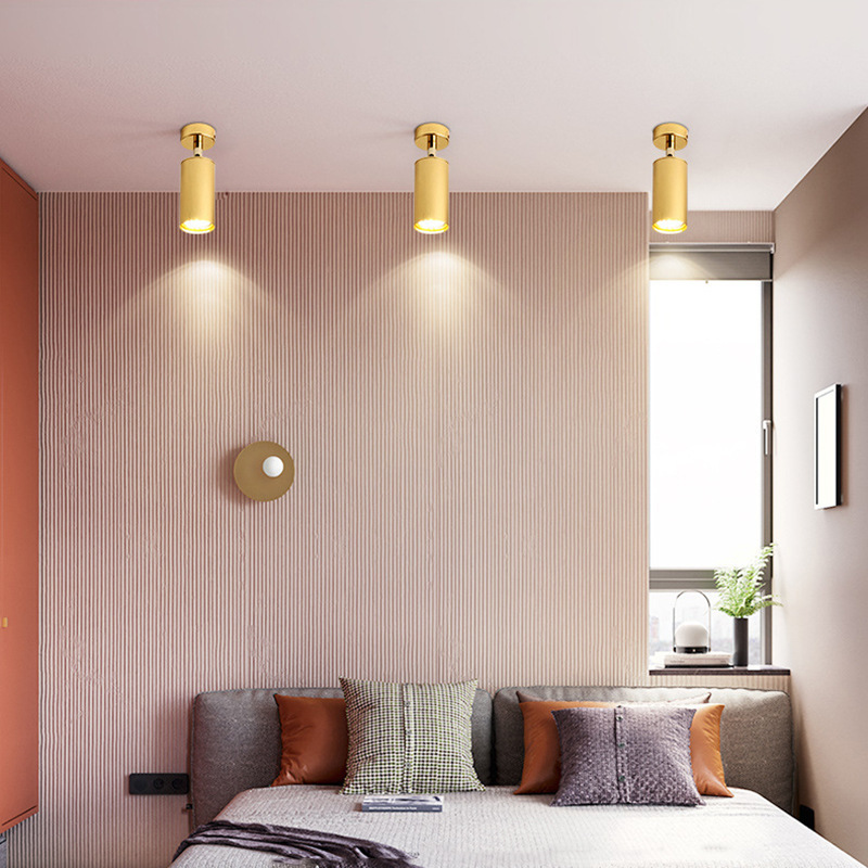 Luxury indoor golden lighting G10 wall light led spotlight ceiling hotel showroom cafe ceiling spotlight