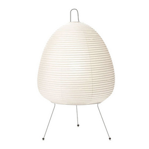 Modern handmade white rice paper table lamp metal base floor paper lantern lamp