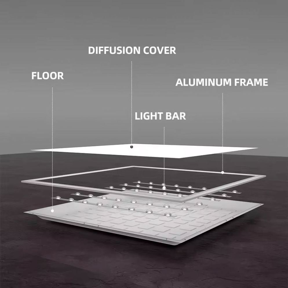 Noida Ugr 960Lm Dimmable Led Recessed Low Profile Square Slim Panel Light