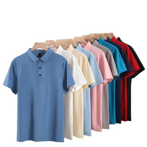 OEM Wholesale High Quality Golf Polo Shirts Mens Nylon Spandex Breathable Dry Fit Custom Embroidery Printing Polo Shirts