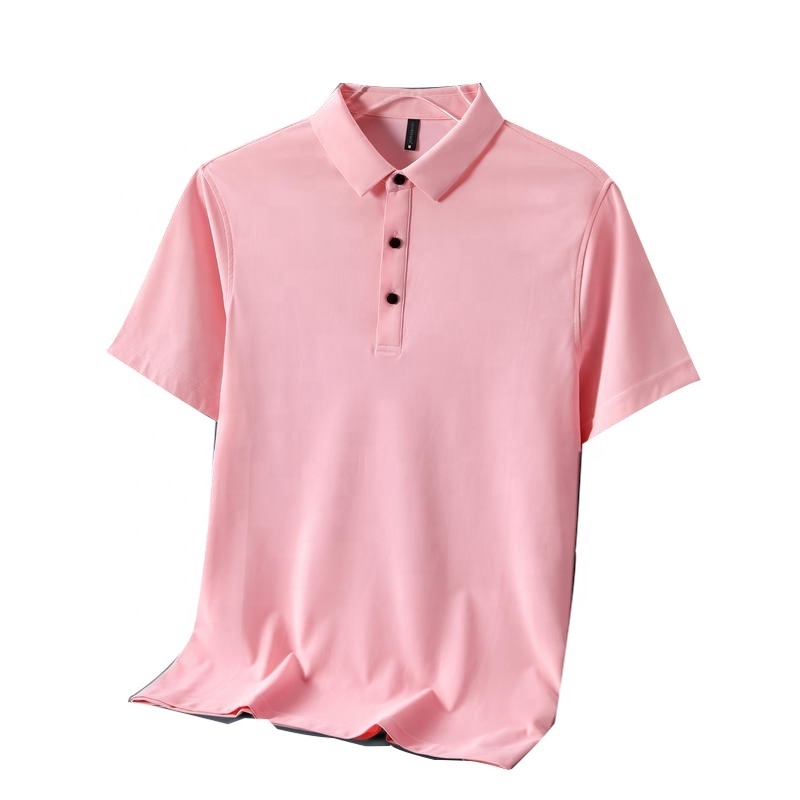 OEM Wholesale High Quality Golf Polo Shirts Mens Nylon Spandex Breathable Dry Fit Custom Embroidery Printing Polo Shirts