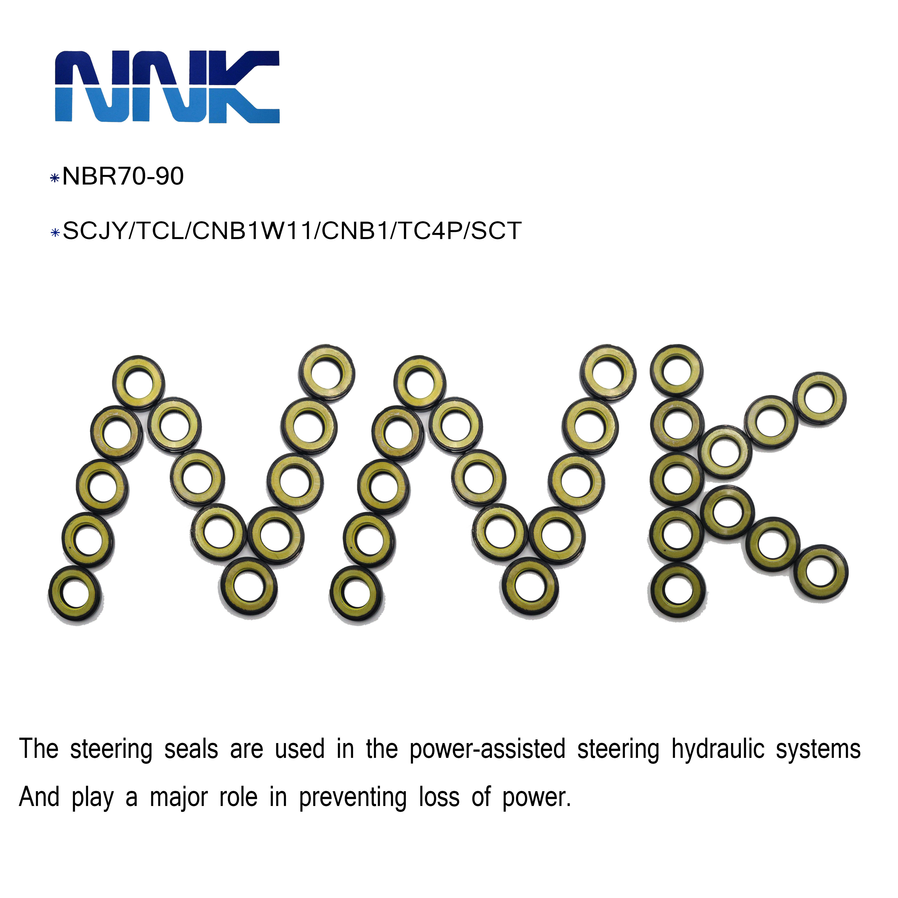 NAK Standard NNK 27.7*42*8.5 Power Steering Pump Front Seal BP3296E High Pressure Rack Power Pinion Seal