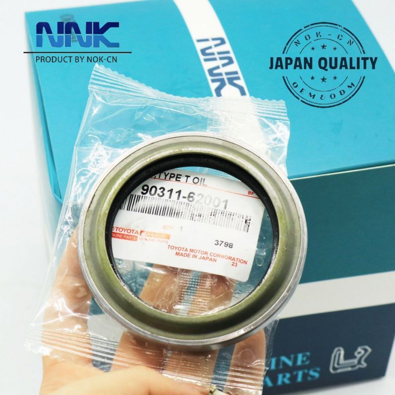 NNK High Quality Oil Seal OEM 90311-62001 AA8098E For Front Axle Hub Lexus Part Wheel Bearing Oil Seal 62*85*8/10 For Toyota