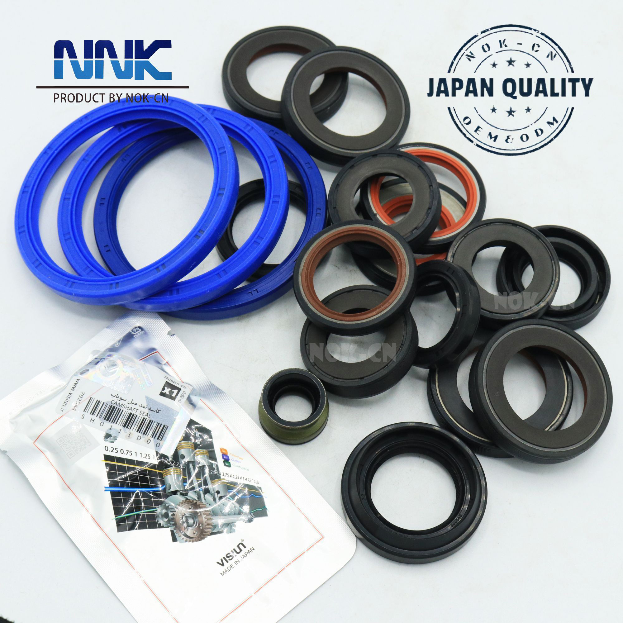 NNK Visiun 36*50*7 Peugeot Shaft Sealing ACM/FKM Material Oil Seal 01712001 for Peugeot 405 Camshaft Seal