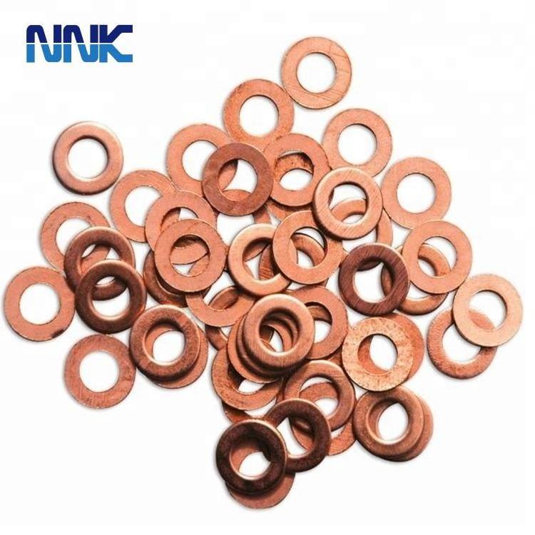 NNK Hot Sale 568 Pcs Copper Washer Assortment -Seal Gasket Ring Copper Gasket Copper Washer Kit