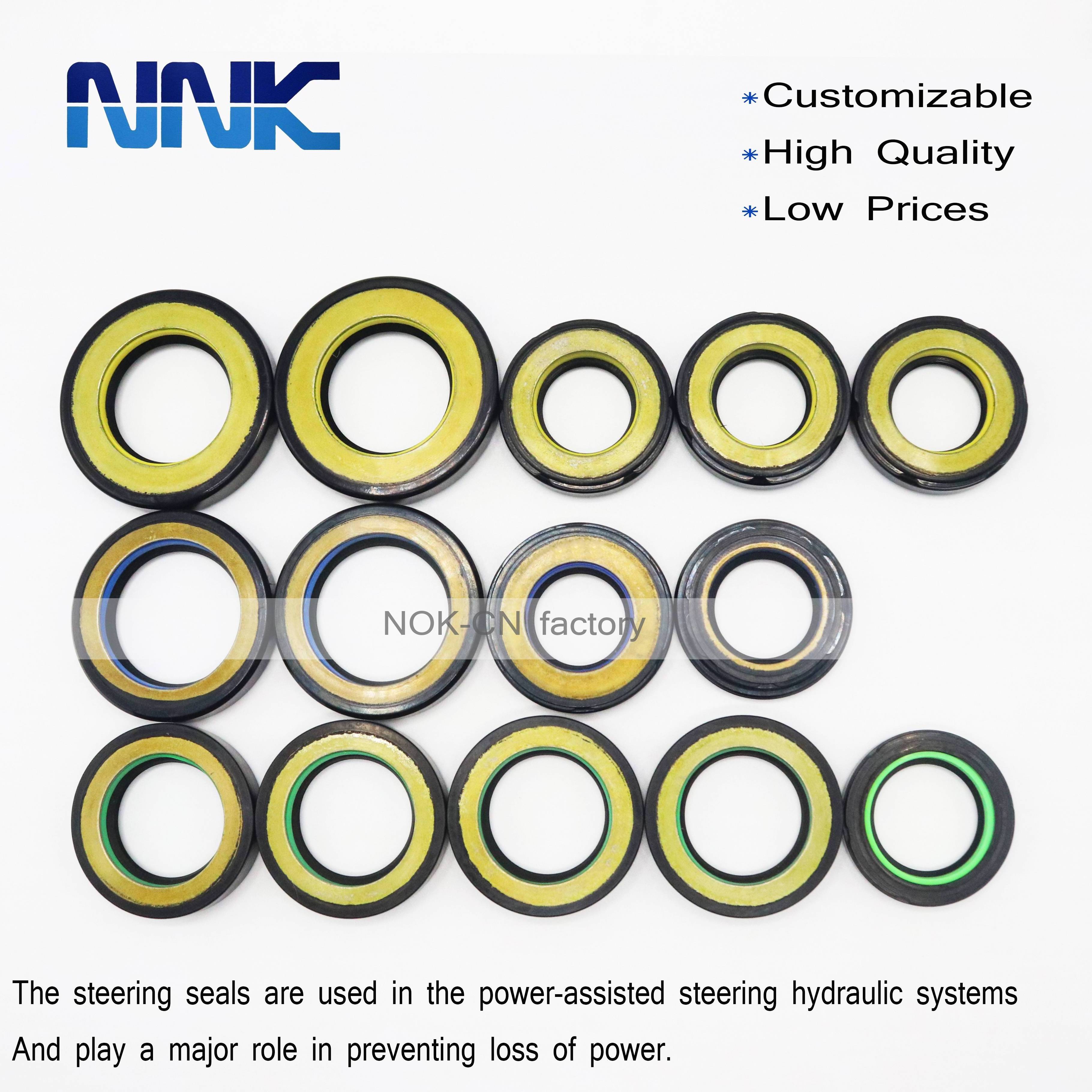 NAK Standard NNK 27.7*42*8.5 Power Steering Pump Front Seal BP3296E High Pressure Rack Power Pinion Seal