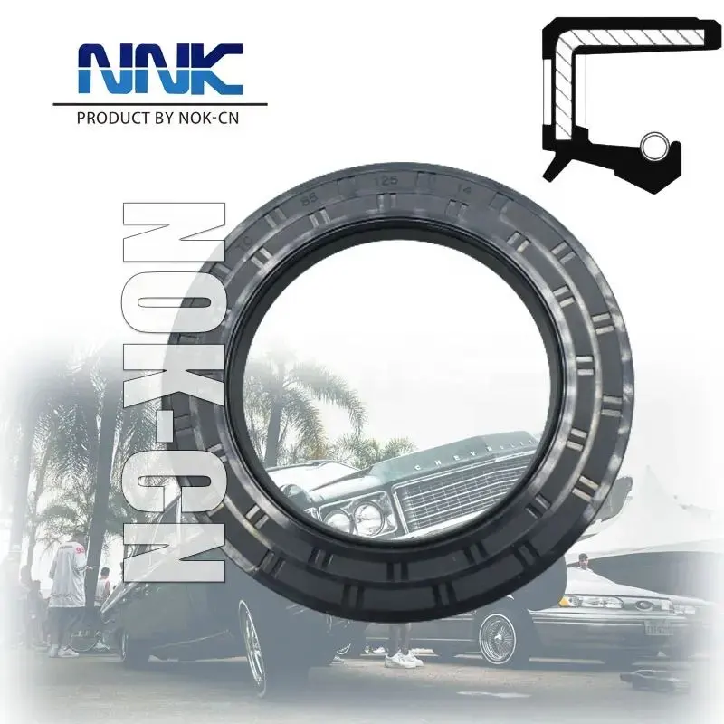 NNK High Quality NBR FKM Rubber Material Rotary Shaft Seal Skeleton Oil Seal 85*125*14 Differential Pinion Oil Seal