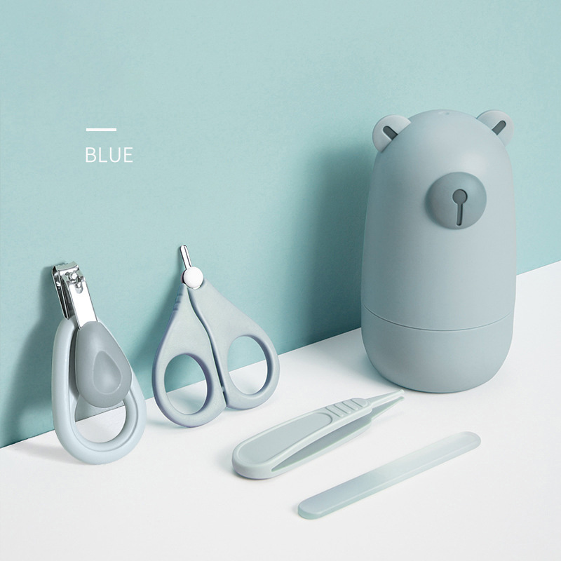 NOKI Best Amazon eBay export supplier safe material stainless steel PP newborn baby nail clipper cutter file care set