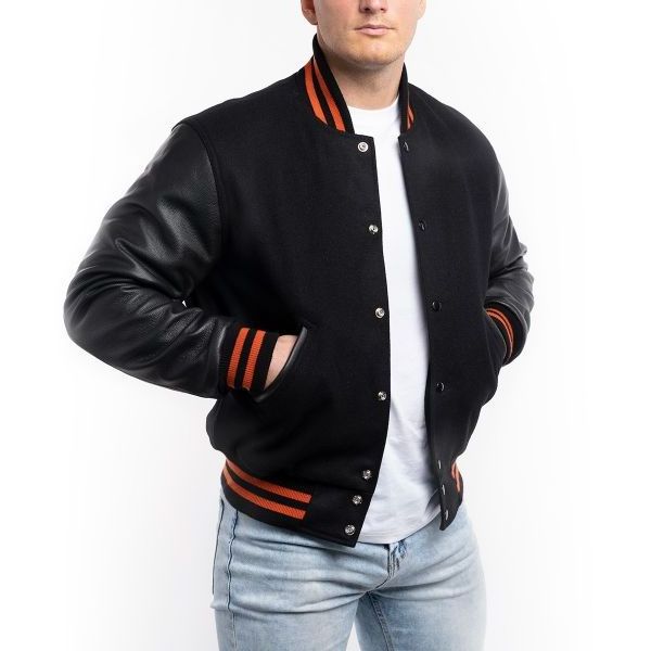 High Quality Custom Winter Wool Leather Letterman Men's Varsity Jackets Fraternity Kids Baseball Jackets