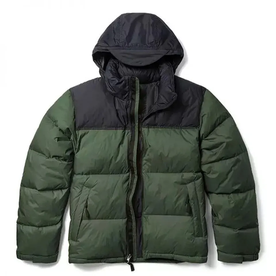 550 Polyester Wadding Custom Puffer Down Jackets Nylon/Polyester Puffer Down Jackets At NOKI WEARS