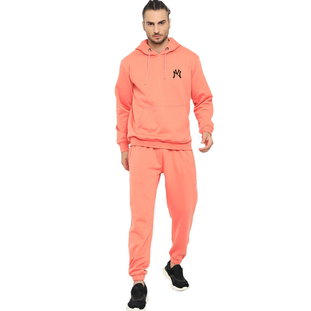 Custom Mens Pullover Track Suit Sets Training Fitness Sports Sweatpants And Hoodie Two Piece Set Tracksuit For Men