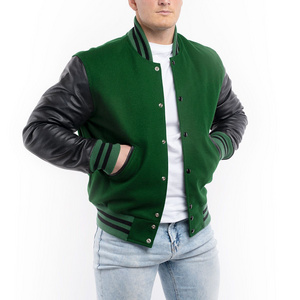 High Quality Custom Winter Wool Leather Letterman Men's Varsity Jackets Fraternity Kids Baseball Jackets