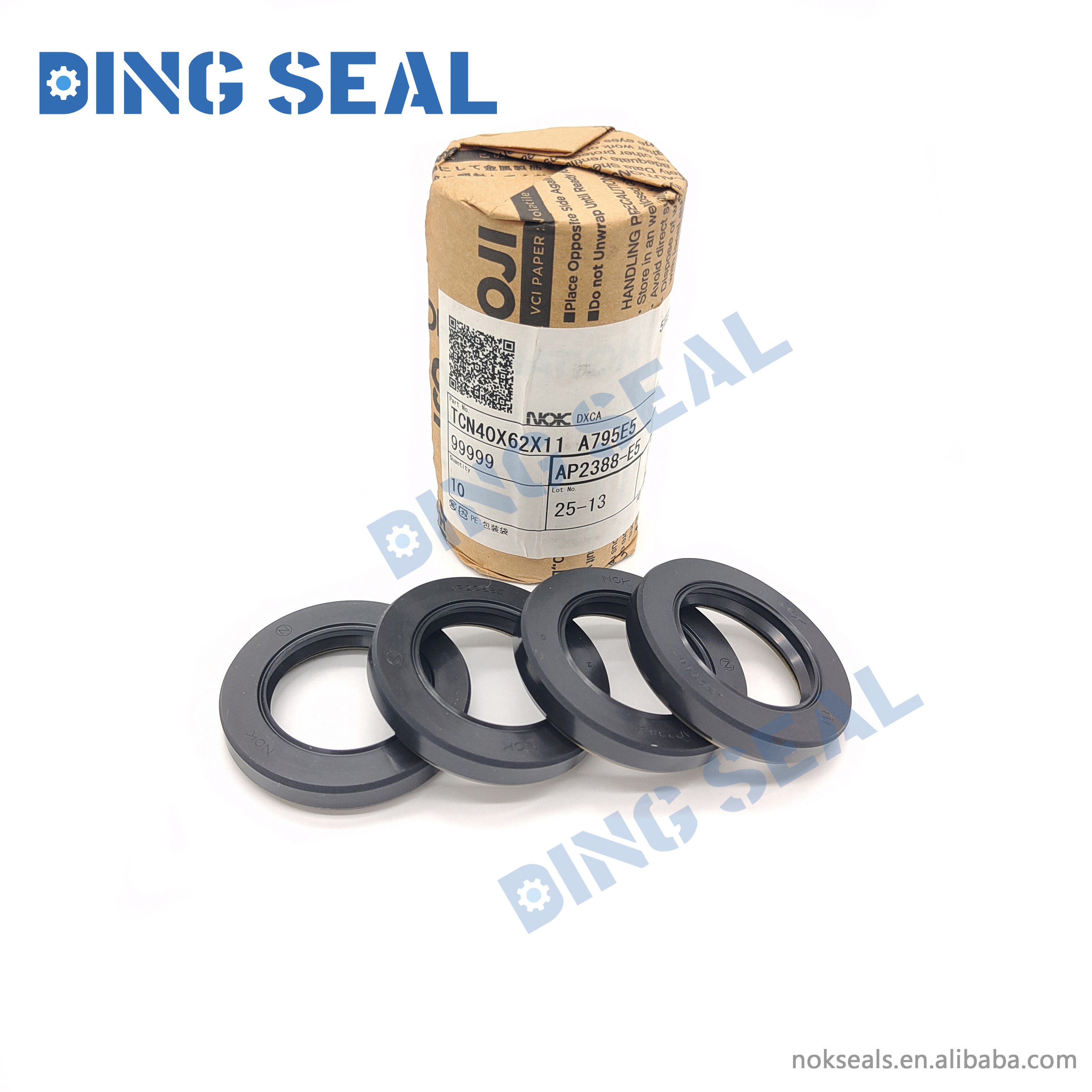 AP2388-E5  AP2388E TCN 40*62*11 NBR NOK Original, High Pressure Oil Seal for Hydraulic Pump Swing Motor Travel Motor