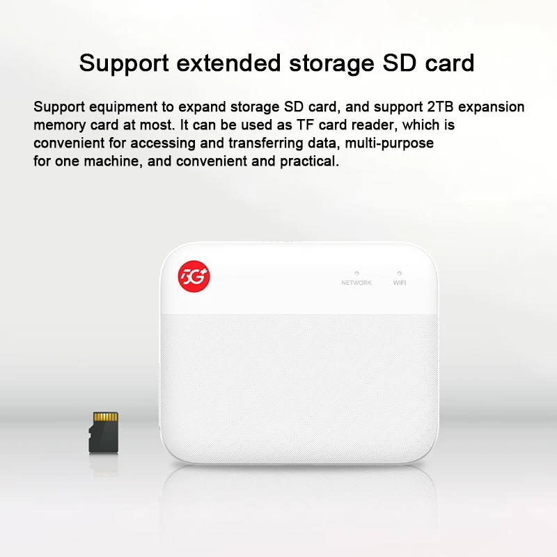 ZTE F50 5G Pocket WiFi Router 1.6Gbps USB Type-C 4G LTE Cat15 SA/NSA 5g wifi router with sim card slot wireless Mobile Hotspot