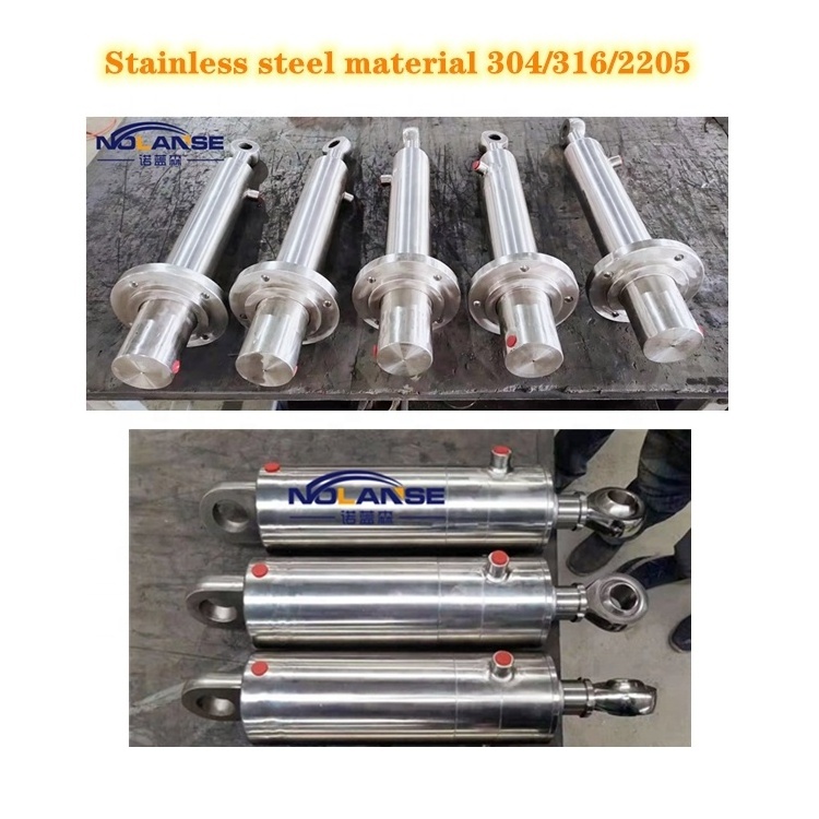 Boat Factory Double Acting Stainless Steel Hydraulic Cylinder For Lifting Equipment