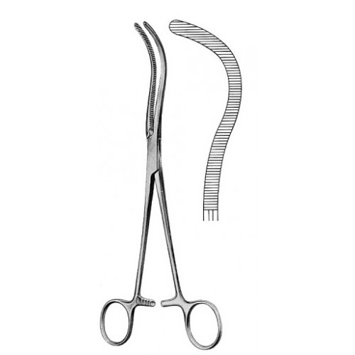 Professional High Quality Guyon Kidney Pedicle Clamp Forceps Hot Selling Stainless Steel Made Wholesale 23.5cm