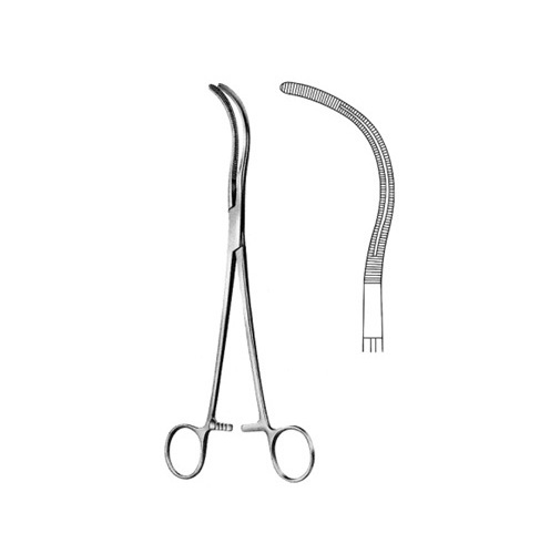 Professional High Quality Guyon Kidney Pedicle Clamp Forceps Hot Selling Stainless Steel Made Wholesale 23.5cm