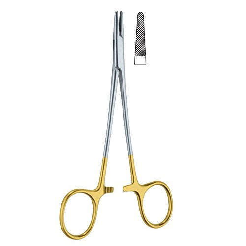 Mayo Hegar Needle holder Stainless Steel TC 14cm mayo hegar needle holder forceps