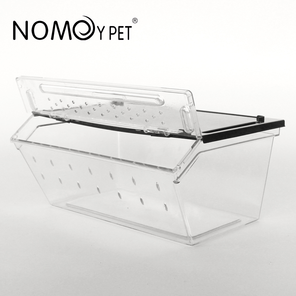 NOMOYPET High Quality Stackable Snake Tub Rack Reptile Breeding Box Habitat Plastic Cage