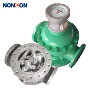 High temperature High viscosity positive displacement bunker oil oval gear flow meter vegetable oil elliptical flowmeter