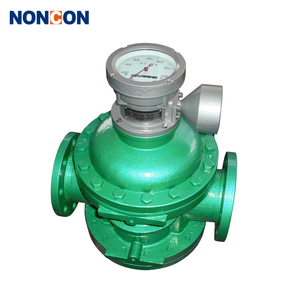 High temperature High viscosity positive displacement bunker oil oval gear flow meter vegetable oil elliptical flowmeter