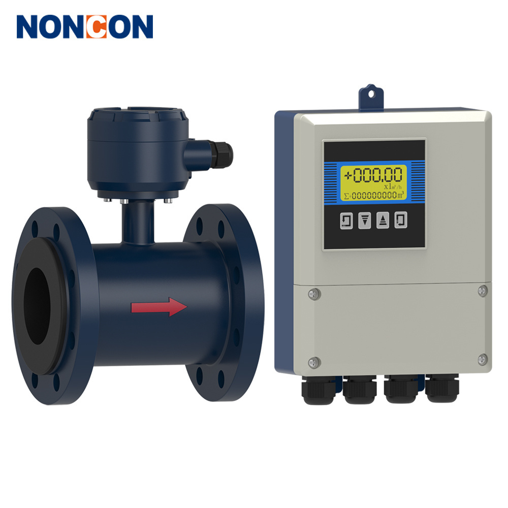 DN65 Flange boss type magnetic flow water meter conductive acid alkali liquid sewage METER