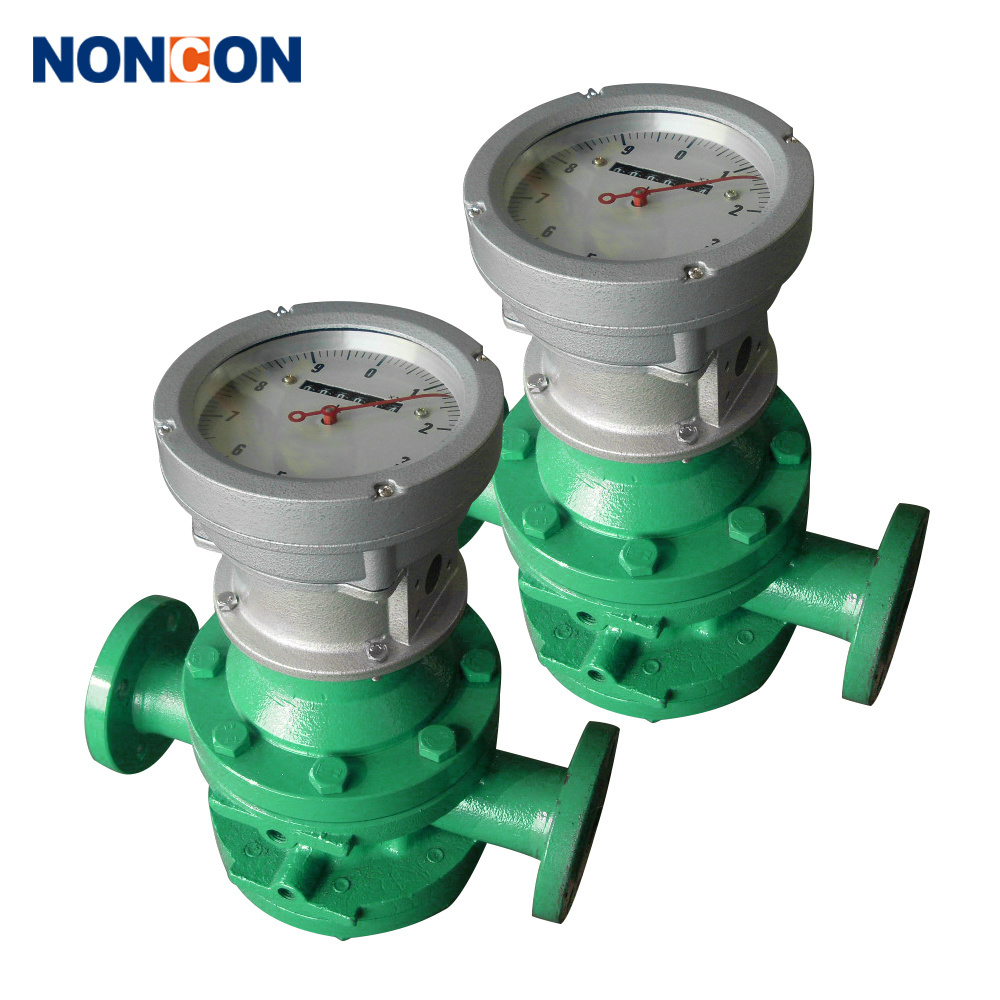 High temperature High viscosity positive displacement bunker oil oval gear flow meter vegetable oil elliptical flowmeter