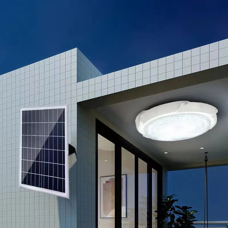 Indoor lamp Outdoor Solar Ceiling Light with Remote Control 60 W 100 W Home Garden Corridor