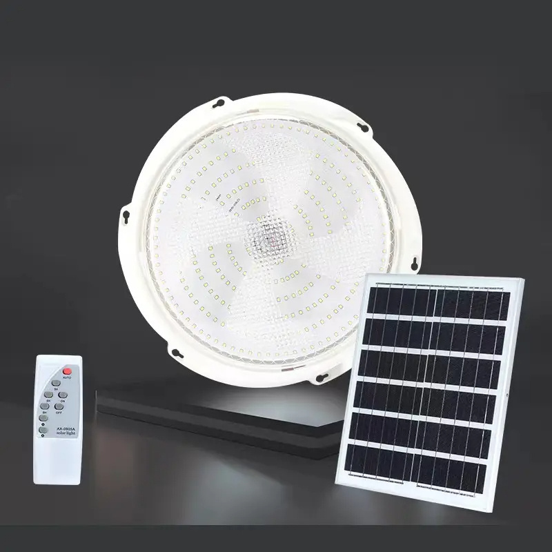 Indoor lamp Outdoor Solar Ceiling Light with Remote Control 60 W 100 W Home Garden Corridor