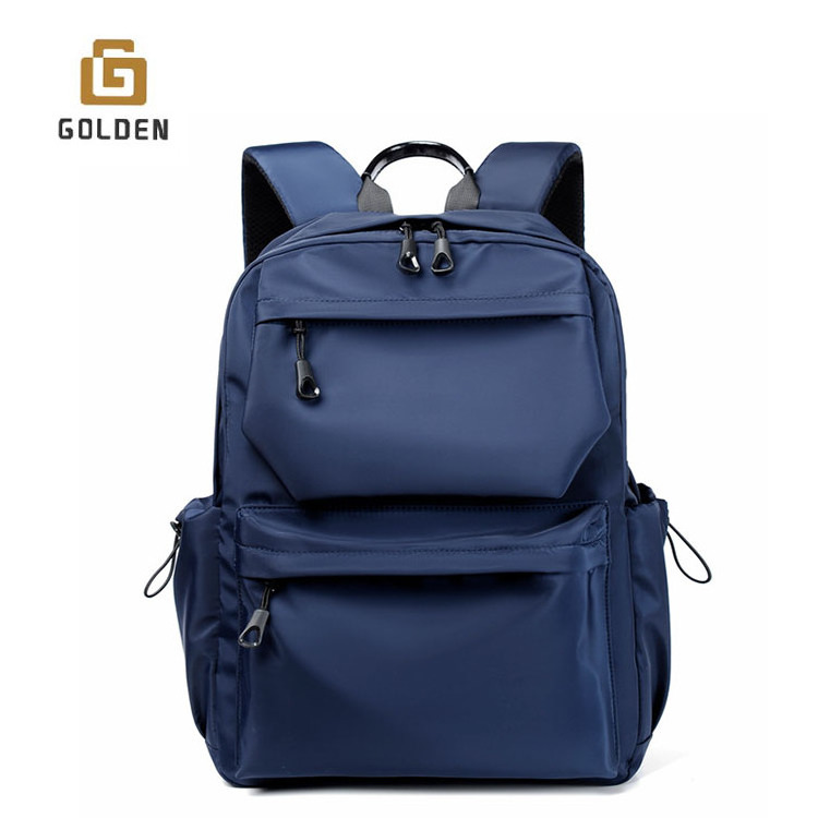 Golden Customized Casual Private Label Laptop Backpack Vintage Canvas Rucksack Travel Outdoor Backpack Transparent Backpack