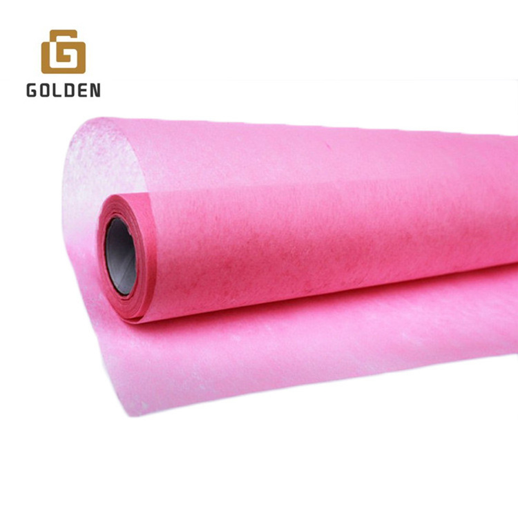 Golden Meltblown Spunbonded Nonwoven Rolls Polypropylene Recyclable Hydrophilic Material Shoe Cover PP Spunbond Non Woven Fabric