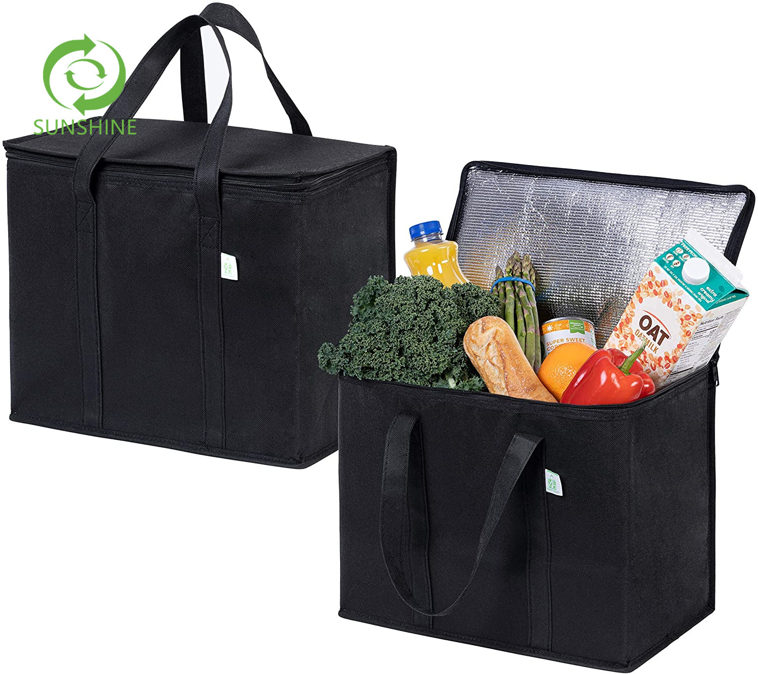 High quality Eco friendly Thermal insulation bag non woven shopping bags non woven raw materials for factories