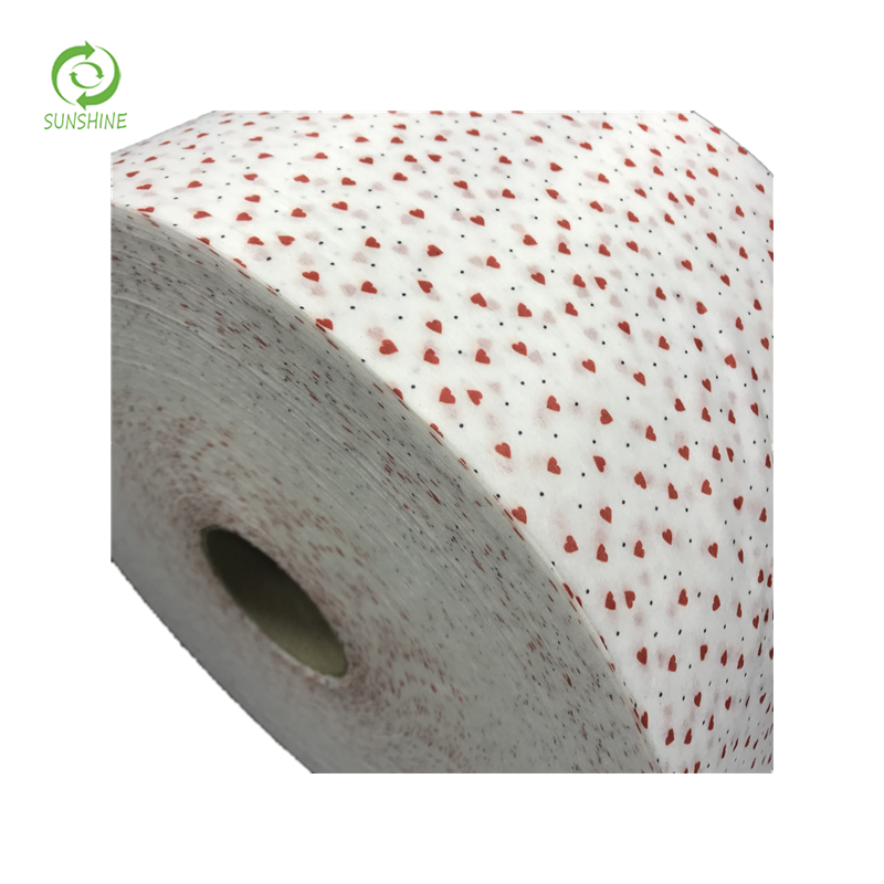 Spunlace non woven printed fabric 25gsm medical use