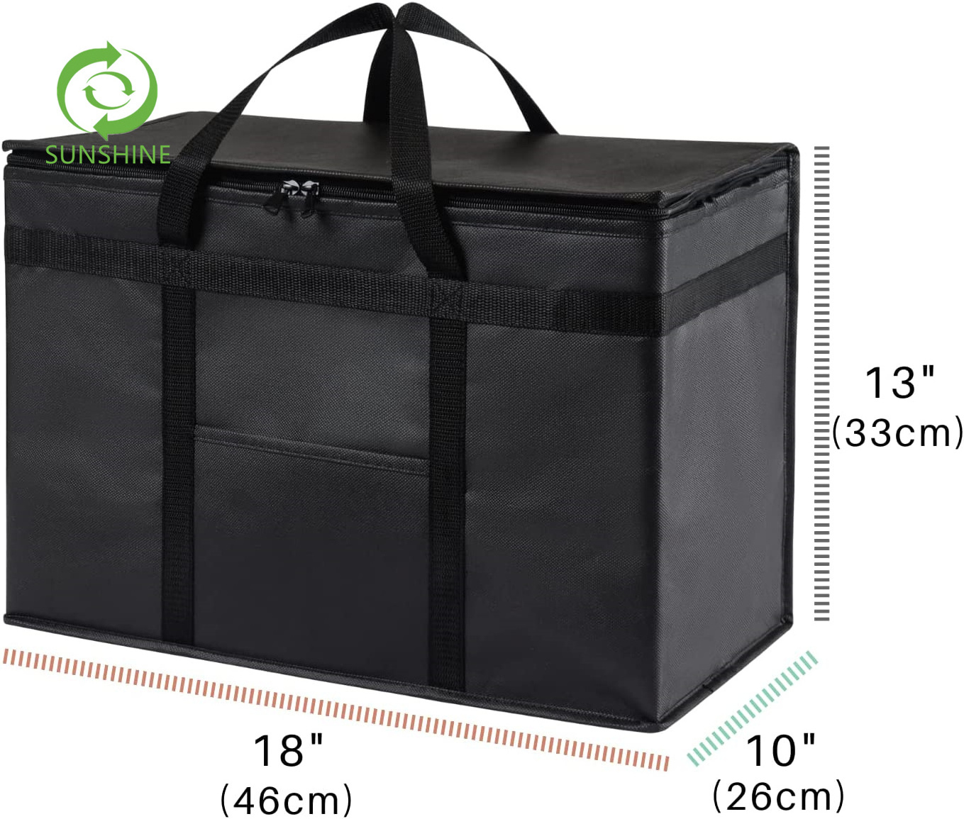 High quality Eco friendly Thermal insulation bag non woven shopping bags non woven raw materials for factories