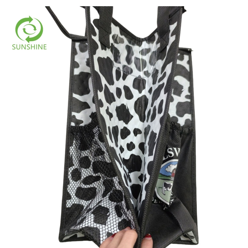 Wholesale Promotional Eco friendly custom cooler bag non woven Ice cooler bags with custom logo insulated picnic cooler bag