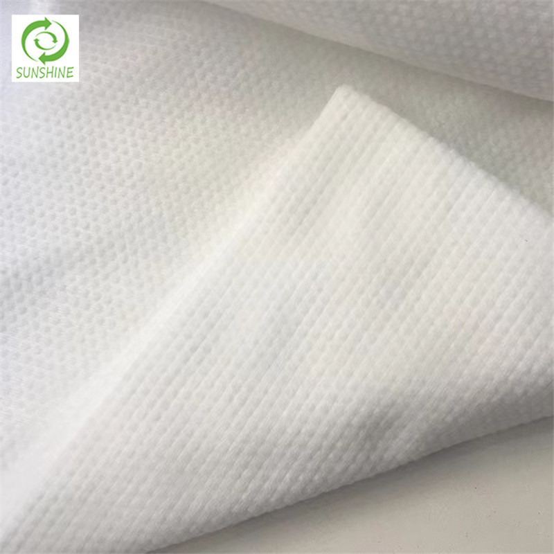 spunlace nonwoven fabric factory supply spunlace viscose and polyester non woven fabric for wet tissue raw materials