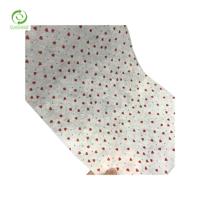 Spunlace non woven printed fabric 25gsm medical use