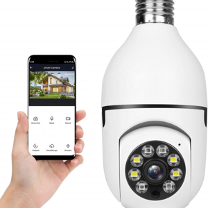 2024 hot 1080p wireless home indoor smart panoramic wifi hd 2.4g 5g 360 degree light bulb ip network camera