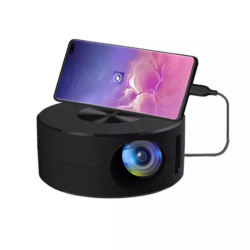 Hot YT200 phone connect directly projector 100 inch wired mirroring mobile phone presentation equipments 4k mini projector YT200