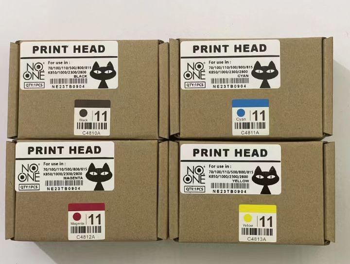 Compatible HP 11 HP11 Printhead Black C4810A 4810 Color Print Head For HP DesignJet 500 510  C4811A C4812A C4813A