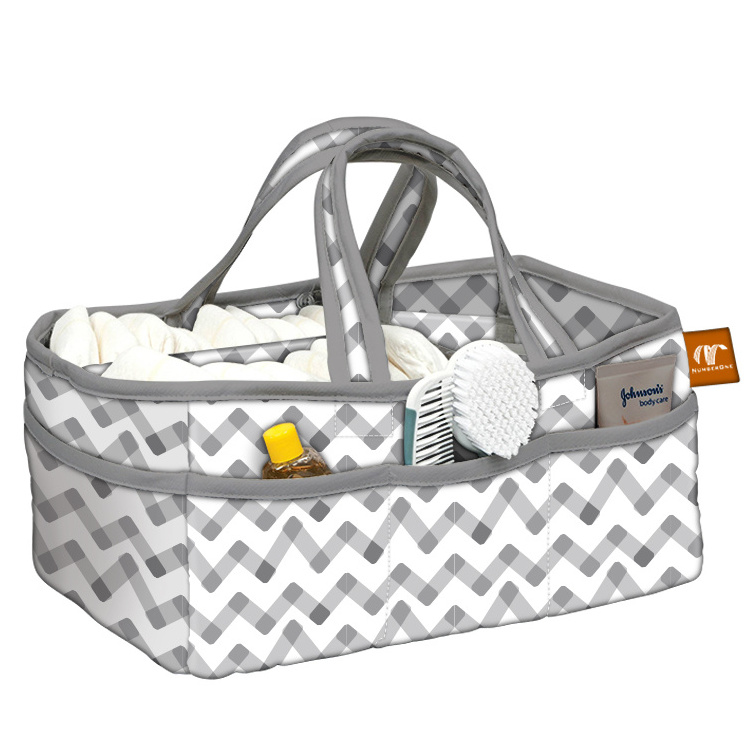 Nappy storage caddy organizer portable baby caddy diaper organizer