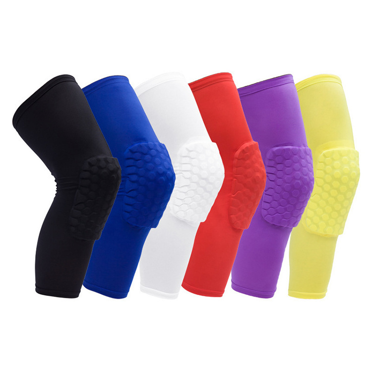 Anti-Collision Honeycomb Sports Guard Thin Soft Knee Sleeve Brace Protector For Outdoor Basketball Football Cycling