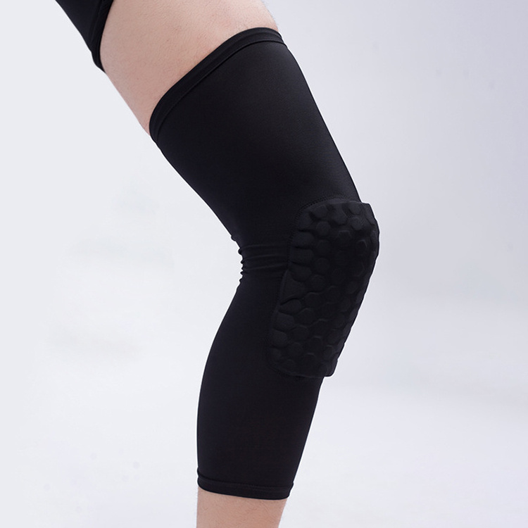 Anti-Collision Honeycomb Sports Guard Thin Soft Knee Sleeve Brace Protector For Outdoor Basketball Football Cycling