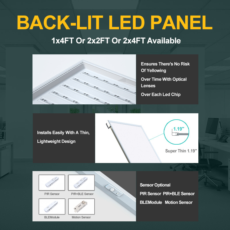 High Quality Panel Lights Led Drop Ceiling Light Panels For Home Office Lighting