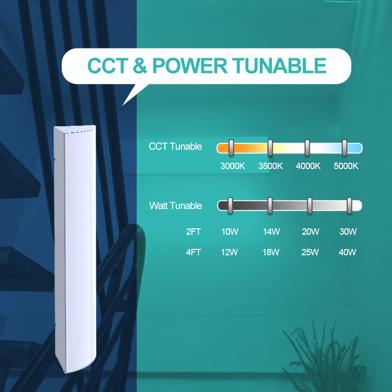 NOON 12W 18W 25W 40W 2FT 4FT LED Corner Stairwell Light Fixture Hallway Stairwell Lighting Linear Light