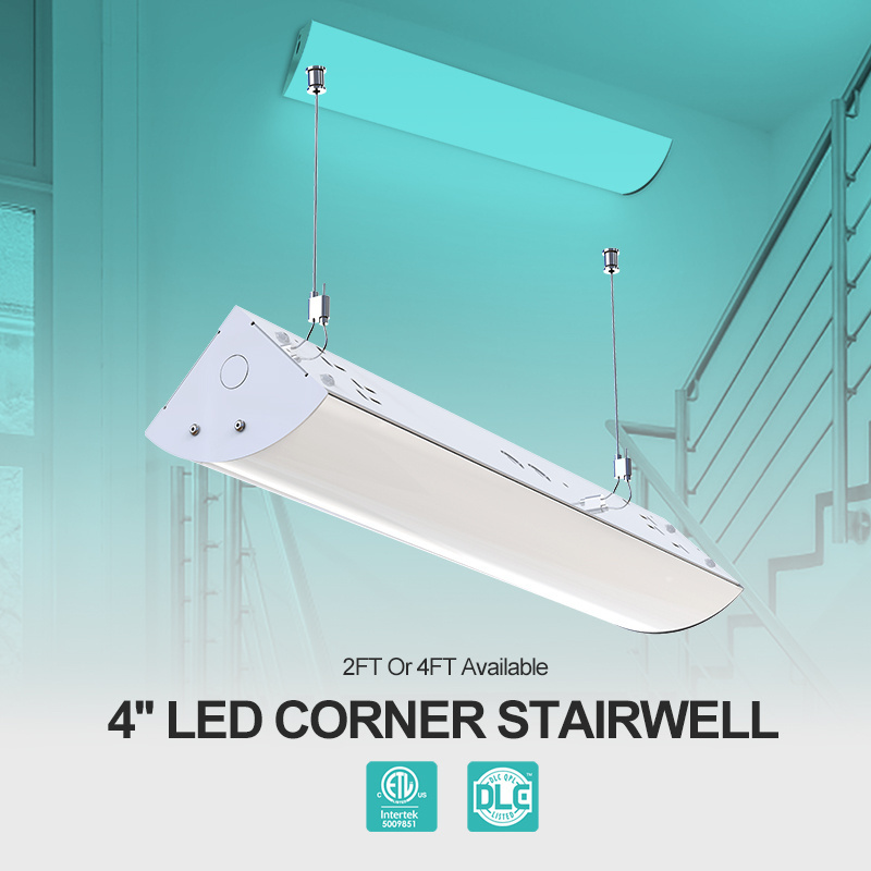 NOON 12W 18W 25W 40W 2FT 4FT LED Corner Stairwell Light Fixture Hallway Stairwell Lighting Linear Light