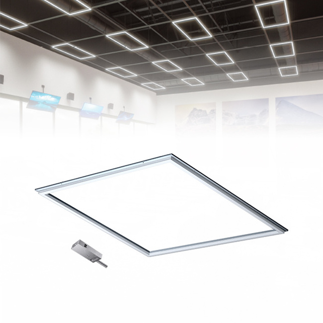 ETL Listed 40W 50W Recessed Mount Aluminium Led Frame Panel Light 2x2 2x4 fixture